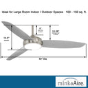 Minka Aire Concept Iv Led F465L 54" Ceiling Fan W/ Led Light Kit 14