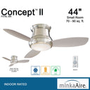 Minka Aire Concept&trade; ll 44" LED Flush Mount Ceiling Fan - F518L 1