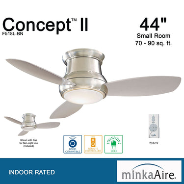 Minka Aire Concept&trade; ll 44" LED Flush Mount Ceiling Fan - F518L 1