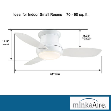 Minka Aire Concept&trade; ll 44" LED Flush Mount Ceiling Fan - F518L 6