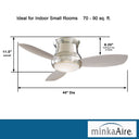 Minka Aire Concept&trade; ll 44" LED Flush Mount Ceiling Fan - F518L 