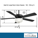 Minka Aire Contractor Uni-Pack LED 52" Ceiling Fan - F448L 6