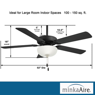 Minka Aire Contractor Uni-Pack LED 52" Ceiling Fan - F448L 6