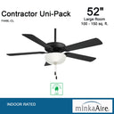 Minka Aire Contractor Uni-Pack LED 52" Ceiling Fan - F448L 7