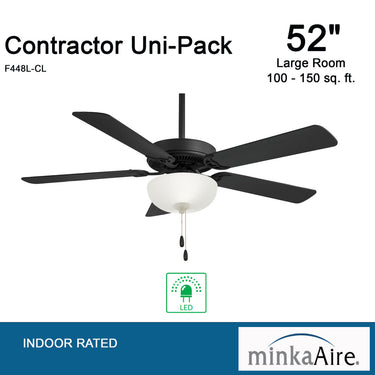 Minka Aire Contractor Uni-Pack LED 52" Ceiling Fan - F448L 7