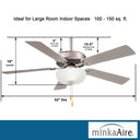 Minka Aire Contractor Uni-Pack LED 52" Ceiling Fan - F448L