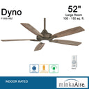 Minka Aire Dyno Led F1000 52 Inch Ceiling Fan With Led 25