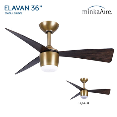 Minka Aire Elavan 36" LED Indoor/Outdoor Ceiling Fan - F743L 26