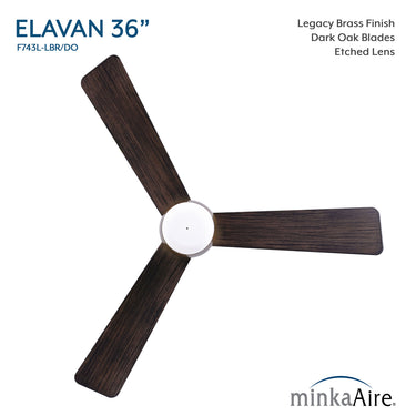 Minka Aire Elavan 36" LED Indoor/Outdoor Ceiling Fan - F743L 27