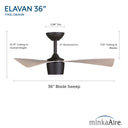 Minka Aire Elavan 36" LED Indoor/Outdoor Ceiling Fan - F743L 8