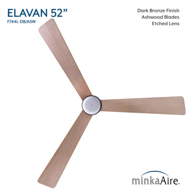 Minka Aire Elavan 52" LED Indoor/Outdoor Ceiling Fan - F744L 10