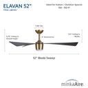 Minka Aire Elavan 52" LED Indoor/Outdoor Ceiling Fan - F744L 20