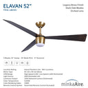 Minka Aire Elavan 52" LED Indoor/Outdoor Ceiling Fan - F744L 22