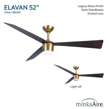 Minka Aire Elavan 52" LED Indoor/Outdoor Ceiling Fan - F744L 25