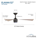 Minka Aire Elavan 52" LED Indoor/Outdoor Ceiling Fan - F744L 7