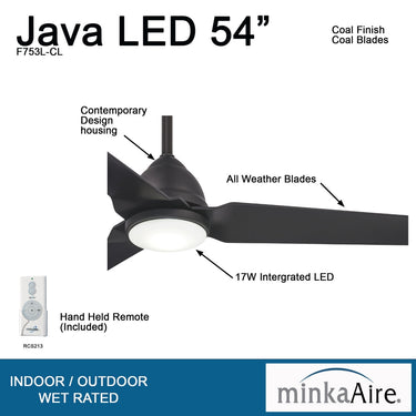 Minka Aire F753-PN Java 54In Ceiling Fan Indoor 5