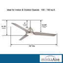 Minka Aire F753-PN Java 54In Ceiling Fan Indoor 10