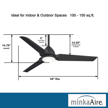 Minka Aire F753-PN Java 54In Ceiling Fan Indoor 9