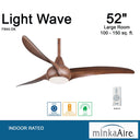 Minka Aire F844 Light Wave 52In Ceiling Fan 20 18