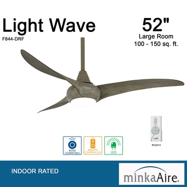 Minka Aire F844 Light Wave 52In Ceiling Fan 20 19