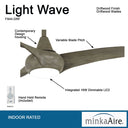 Minka Aire F844 Light Wave 52In Ceiling Fan 20 22
