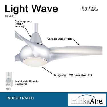 Minka Aire F844 Light Wave 52In Ceiling Fan 20 25