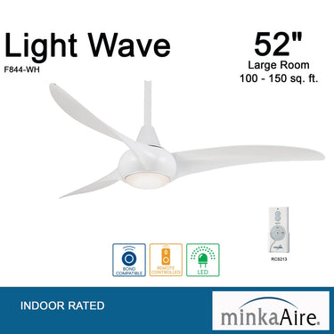 Minka Aire F844 Light Wave 52In Ceiling Fan 20 21