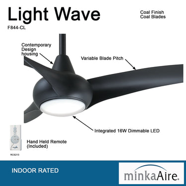 Minka Aire F844 Light Wave 52In Ceiling Fan 20 24
