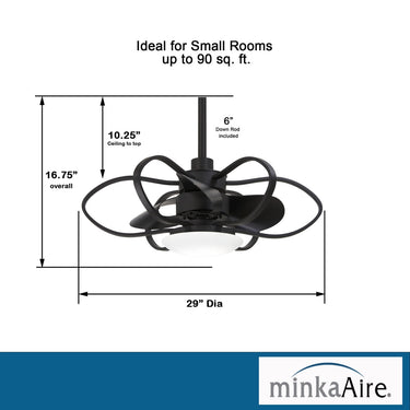 Minka Aire Gordon Ceiling Fan - F633L-CL 1