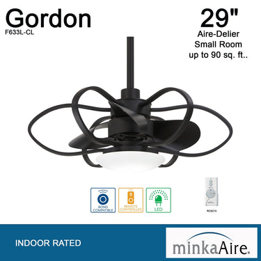 Minka Aire Gordon Ceiling Fan - F633L-CL 2