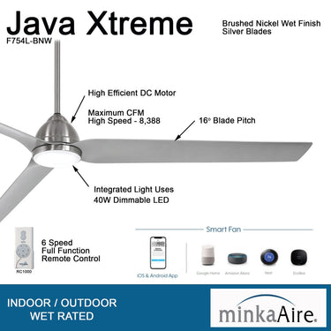 Minka Aire Java Xtreme 84" LED Ceiling Fan - F754L 2