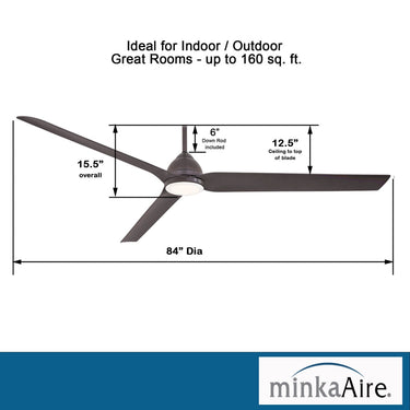 Minka Aire Java Xtreme 84" LED Ceiling Fan - F754L 3