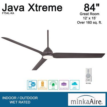 Minka Aire Java Xtreme 84" LED Ceiling Fan - F754L 4