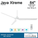 Minka Aire Java Xtreme 84" LED Ceiling Fan - F754L 7