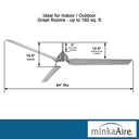 Minka Aire Java Xtreme 84" LED Ceiling Fan - F754L 