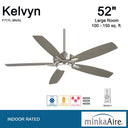 Minka Aire Kelvyn 52" Ceiling Fan W/LED Light Kit - F717L 1