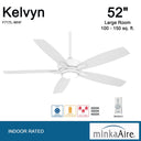 Minka Aire Kelvyn 52" Ceiling Fan W/LED Light Kit - F717L 7