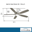 Minka Aire Kelvyn 52" Ceiling Fan W/LED Light Kit - F717L 
