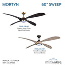 Minka Aire Mortyn 60" LED Indoor/Outdoor Ceiling Fan - F698L 25