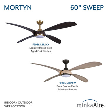 Minka Aire Mortyn 60" LED Indoor/Outdoor Ceiling Fan - F698L 25