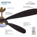 Minka Aire Mortyn 60" LED Indoor/Outdoor Ceiling Fan - F698L 27