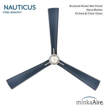 Minka Aire Nauticus 65" LED Smart Indoor/Outdoor Ceiling Fan - F768L 35