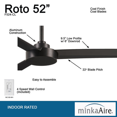 Minka Aire Roto F524 52" Ceiling Fan 21