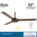 Minka Aire Roto F524 52" Ceiling Fan 20