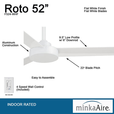 Minka Aire Roto F524 52" Ceiling Fan 25
