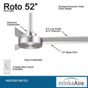 Minka Aire Roto F524 52" Ceiling Fan 23
