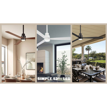 Minka Aire Simple 52" LED Indoor/Outdoor Ceiling Fan - F787L 15