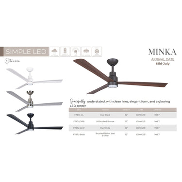 Minka Aire Simple 52" LED Indoor/Outdoor Ceiling Fan - F787L 23