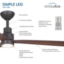 Minka Aire Simple 52" LED Indoor/Outdoor Ceiling Fan - F787L 33
