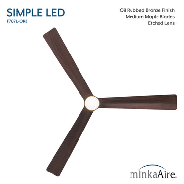 Minka Aire Simple 52" LED Indoor/Outdoor Ceiling Fan - F787L 34
